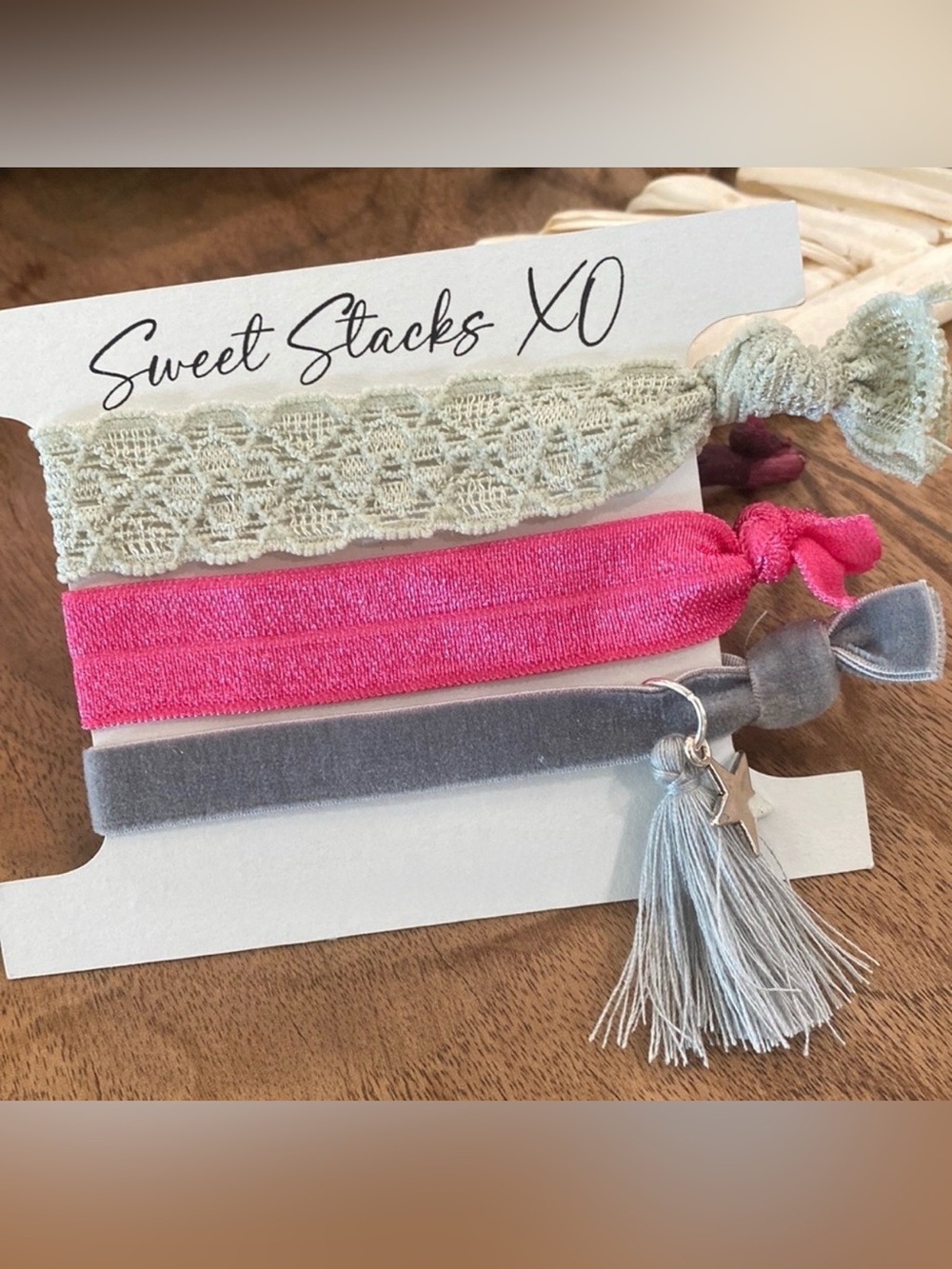 Modern Boho Hair Ties & Bracelet Stack Combo